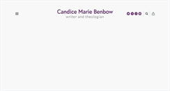 Desktop Screenshot of candicebenbow.com