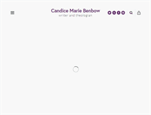 Tablet Screenshot of candicebenbow.com